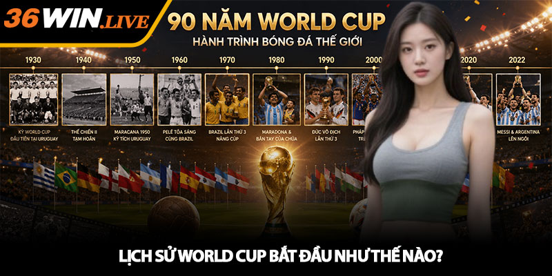 Lịch sử World Cup bắt đầu như thế nào?
