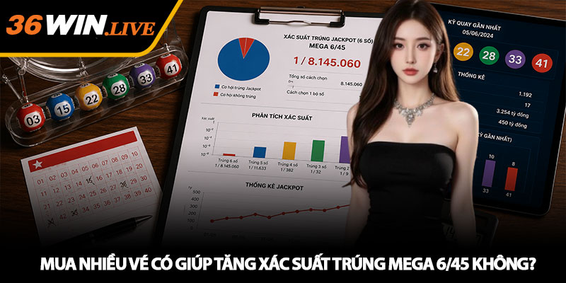 Mua nhiều vé có giúp tăng xác suất trúng Mega 6/45 không?