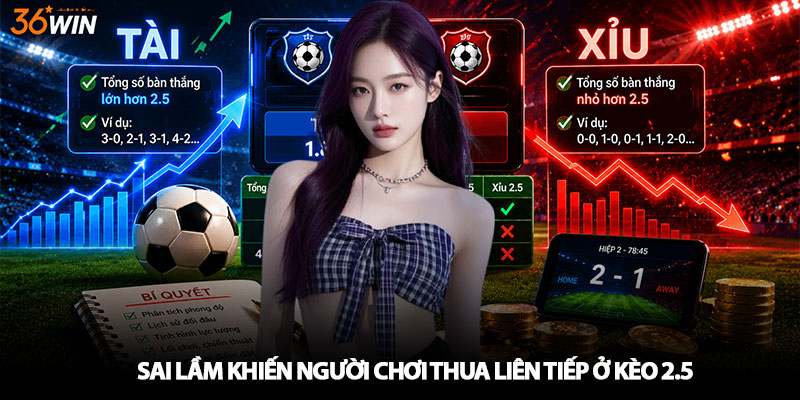 Sai lầm khiến người chơi thua liên tiếp ở kèo 2.5